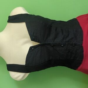 Corset Style Linen Crop Top